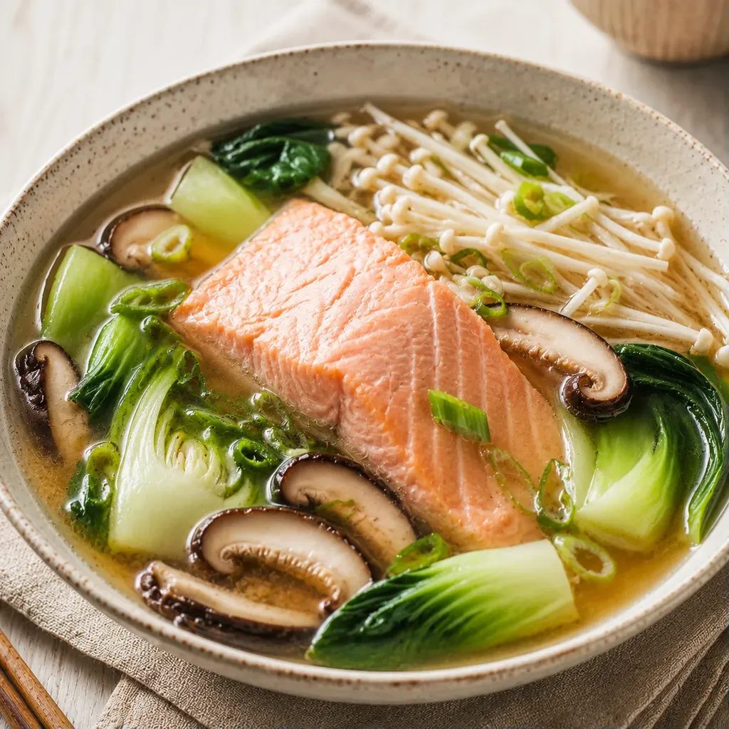 Saumon Délicat Bouillon Miso