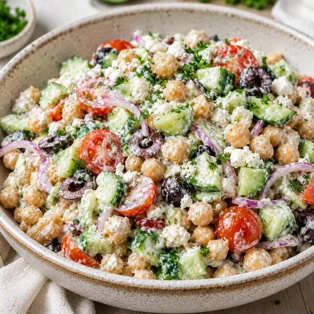 Salade Pois Chiches, Tzatziki