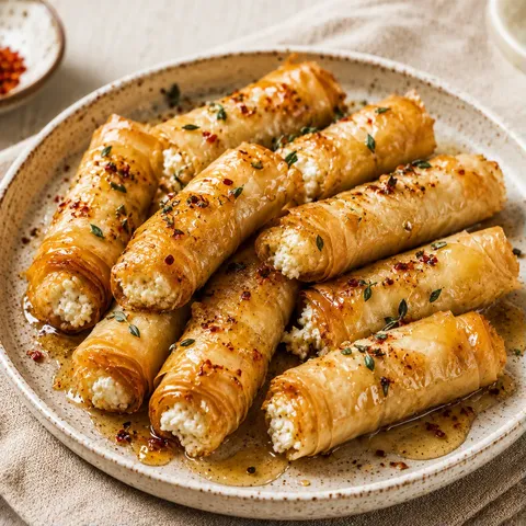 Rouleaux Feta Miel Épicé