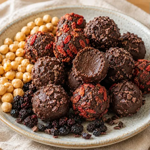 Pois chiches chocolat truffes