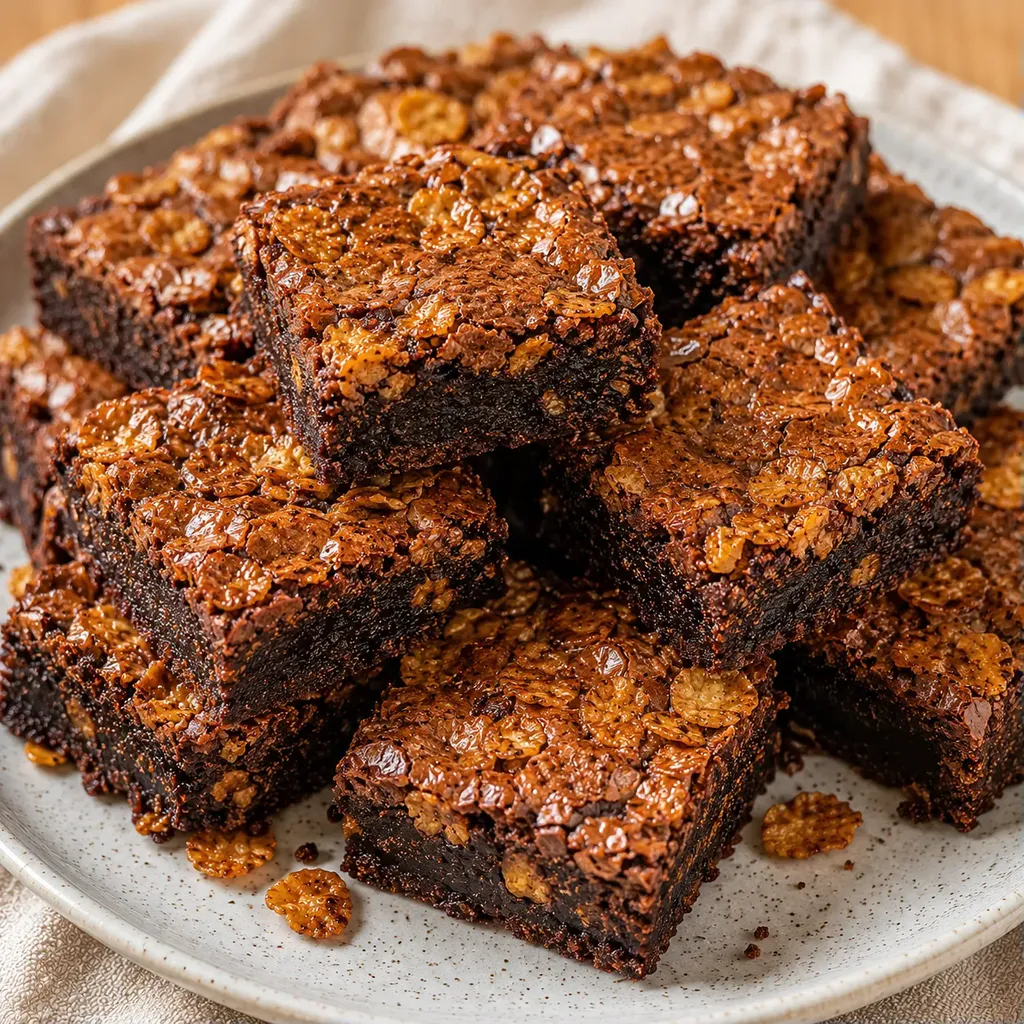 Délicieux brownies croustillants