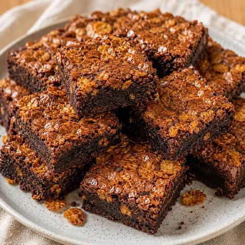 Délicieux brownies croustillants