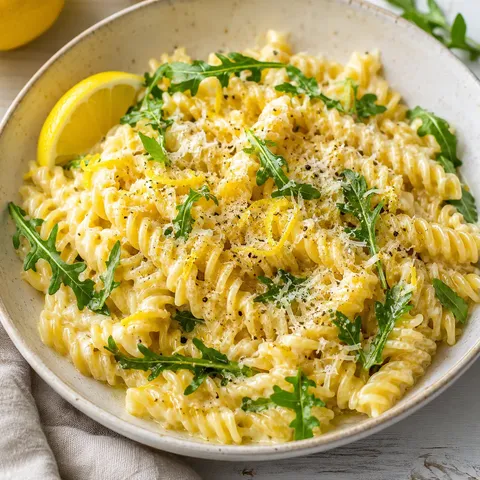 Pâtes crémeuses au citron