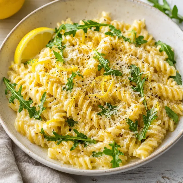 Pâtes crémeuses au citron