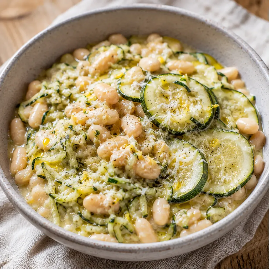 Haricots blancs aux courgettes