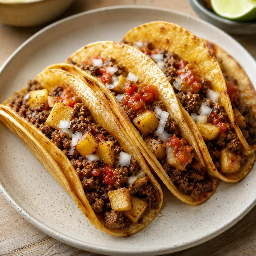 Tacos bœuf et pommes