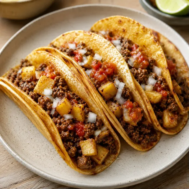 Tacos bœuf et pommes