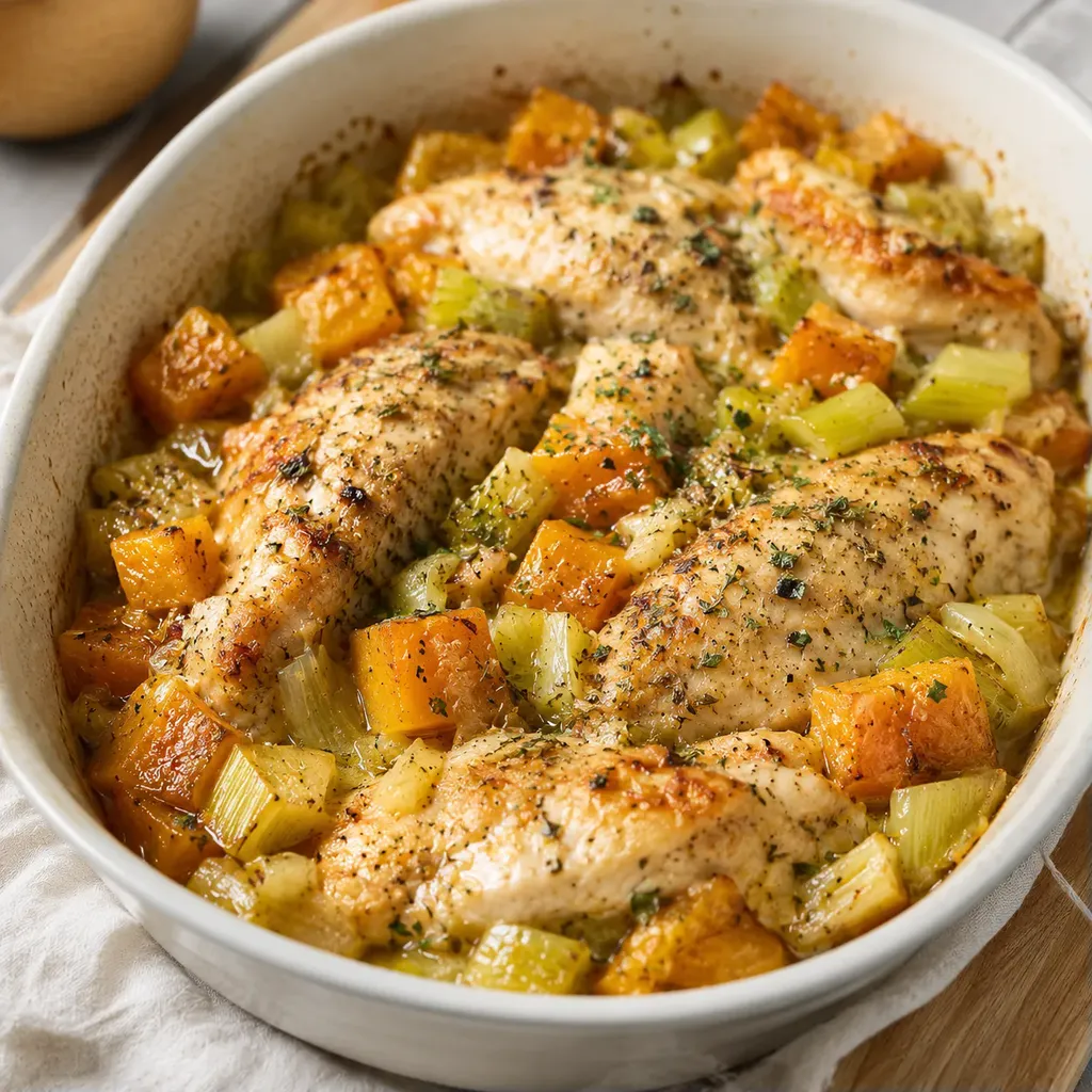 Poulet et légumes fondants