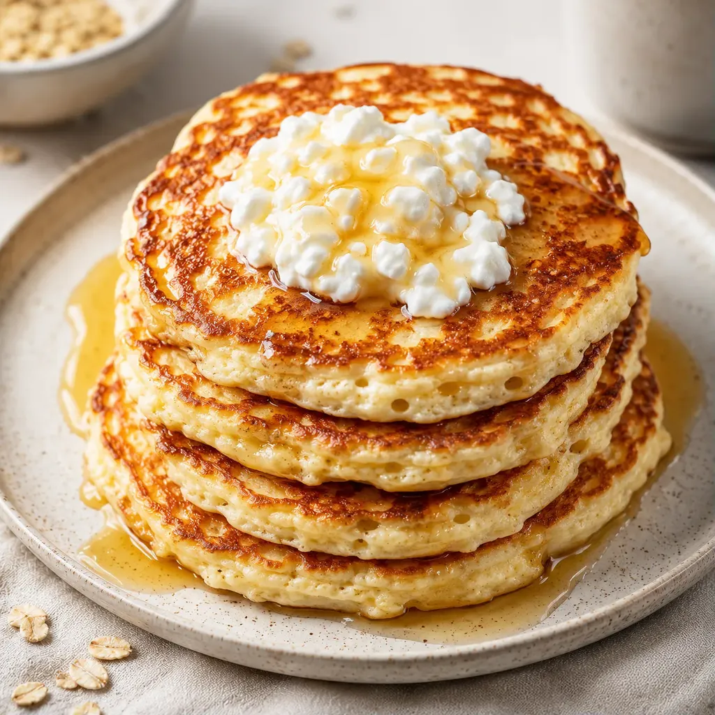 Pancakes fromagés légers