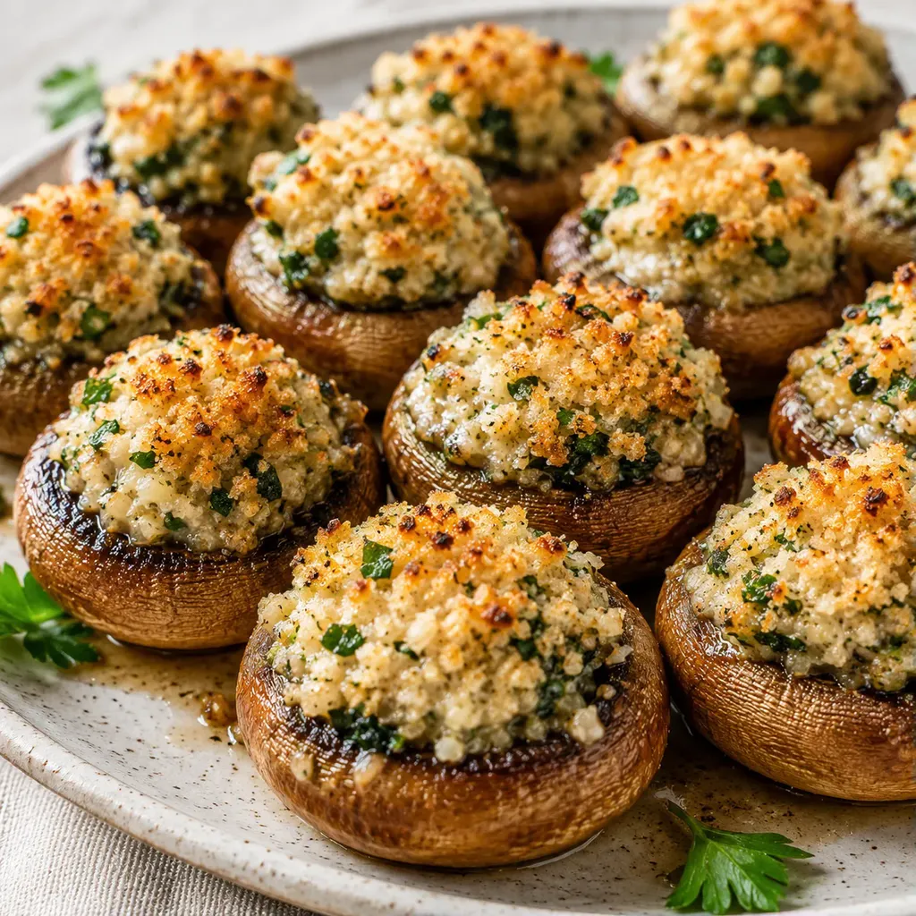 Champignons Gourmands à l'Ail et Parmesan