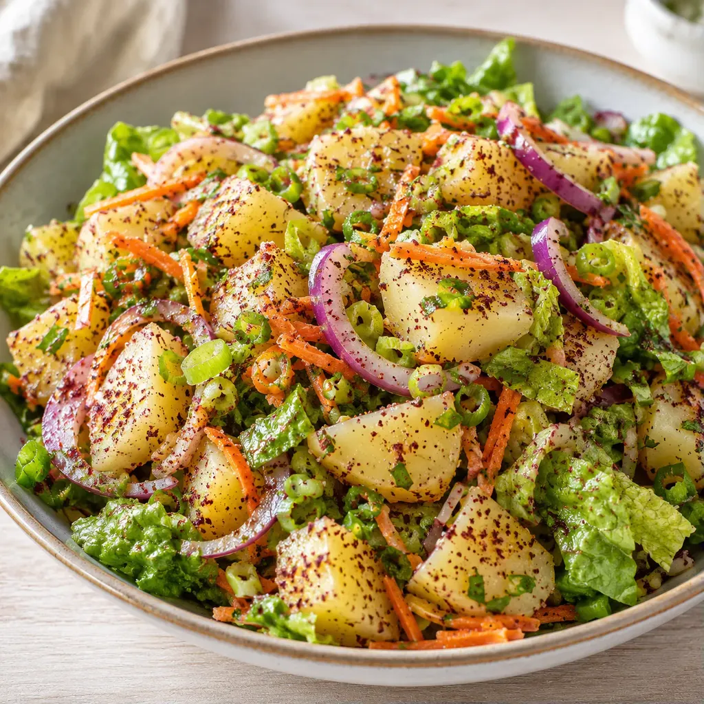 Salade turque de pommes de terre, sumac