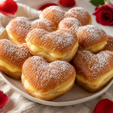Beignets amour Saint-Valentin