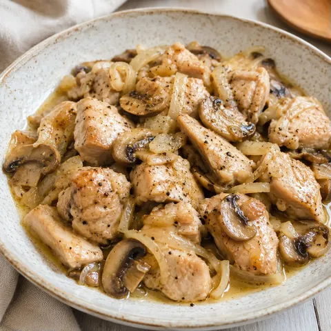 Poulet pommes crémeux