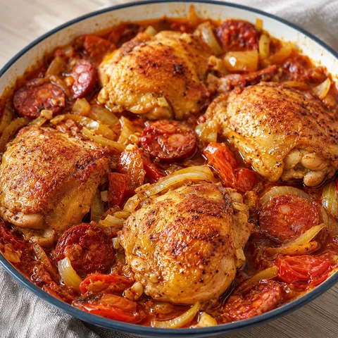 Poulet chorizo romarin