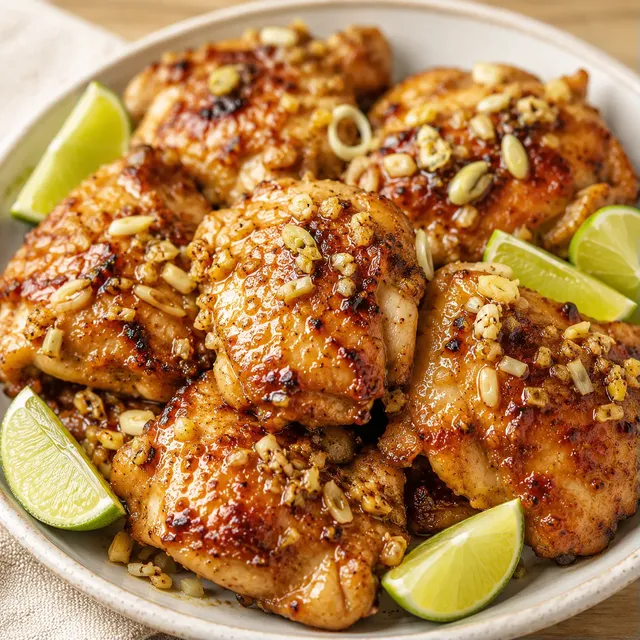 Poulet parfumé à la citronnelle