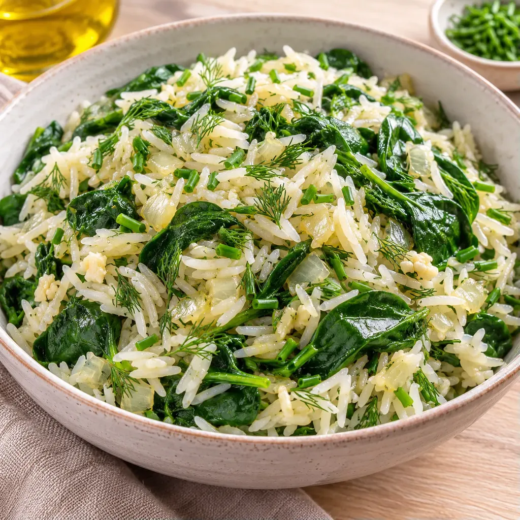 Riz aux Épinards