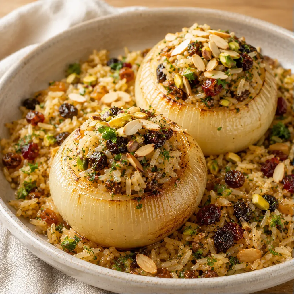Riz Joaillier Oignons Farci
