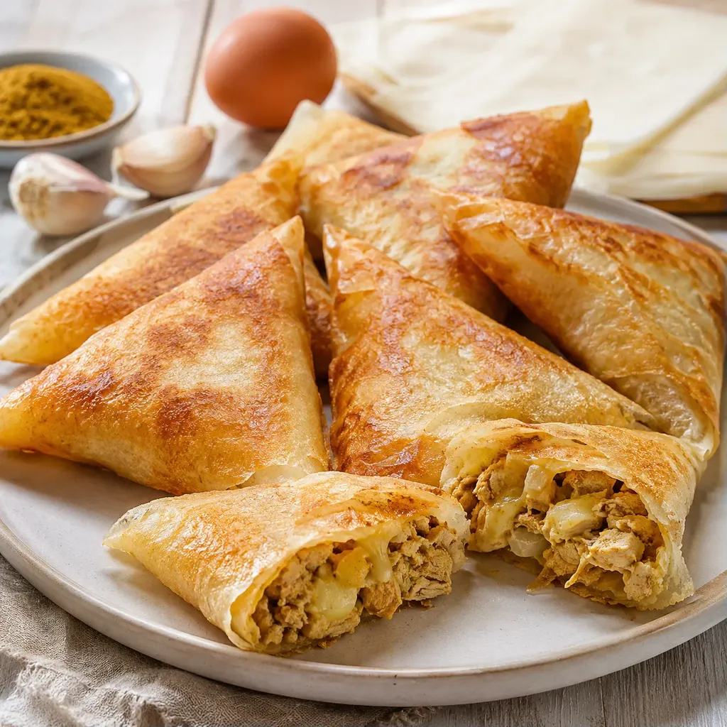 Bricks croustillants au poulet
