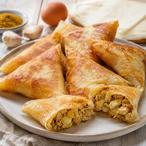 Bricks croustillants au poulet