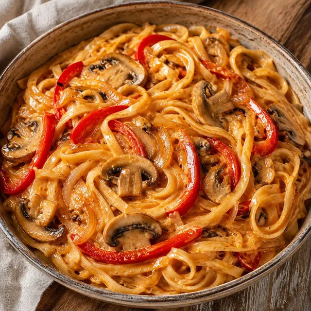 Pâtes fajitas crémeuses