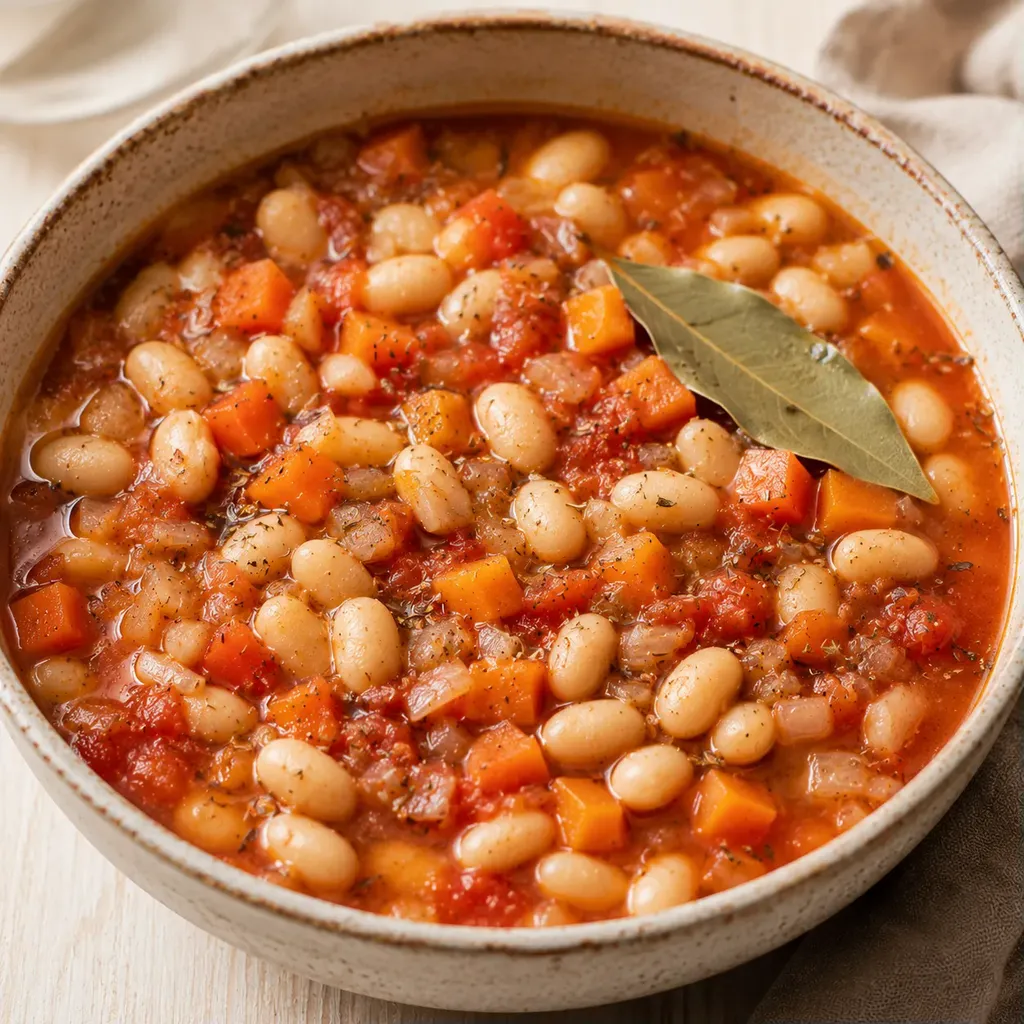 Haricots et tomates
