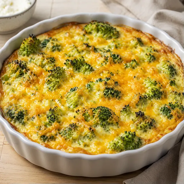 Gratin de Brocoli et fromage crémeux