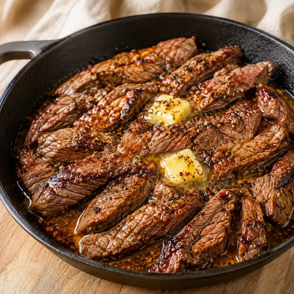 Poêlé steak beurre