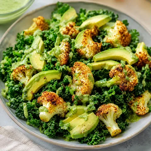 Salade colorée verte