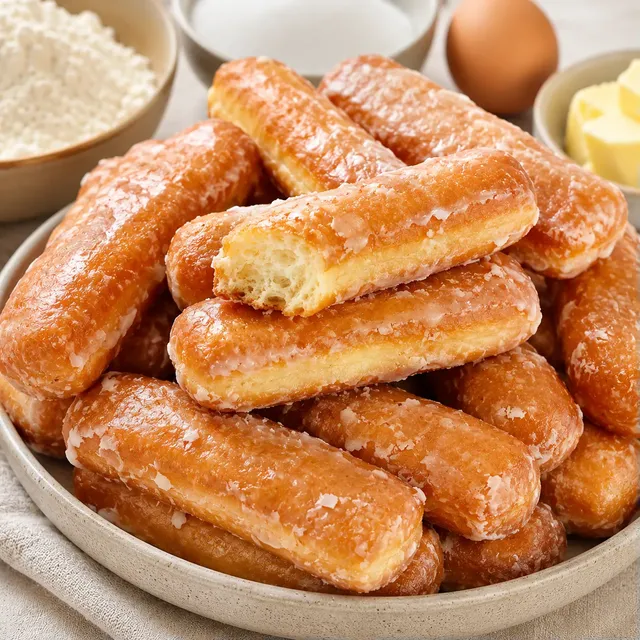 Bâtonnets croustillants glacés