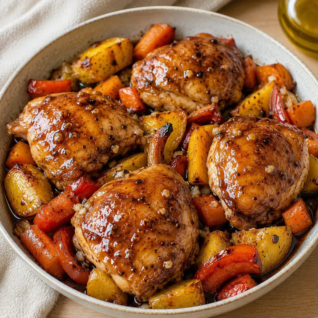 Poulet & balsamique légumes