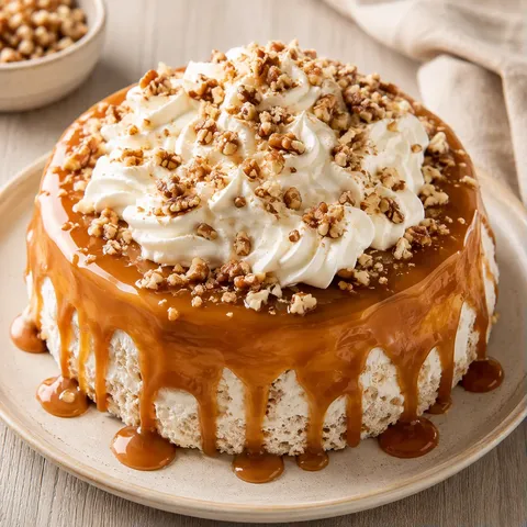 Sans Gluten, Caramel et Crème Fouettée