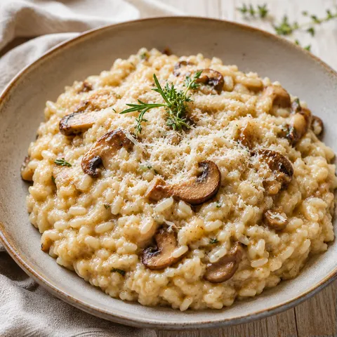 Risotto champignons gourmand