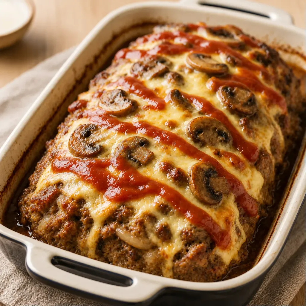 Viande Champignons Fromage Fondu