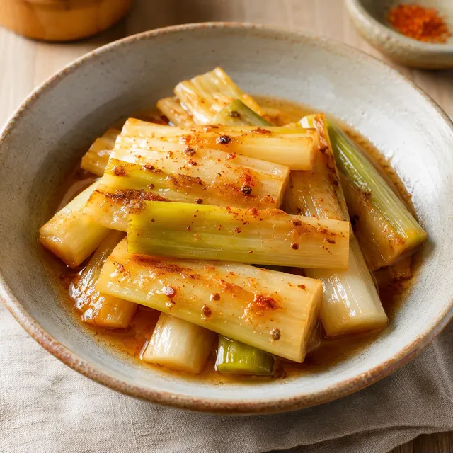 Poireaux Tendres au Miso