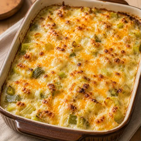 Gratin Léger Poireaux Fromage