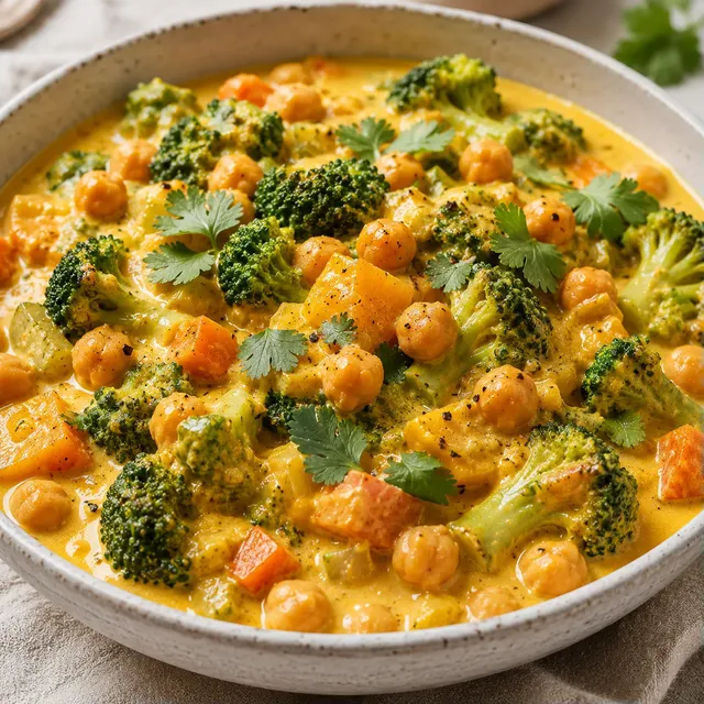 Délicieux curry brocoli & coco