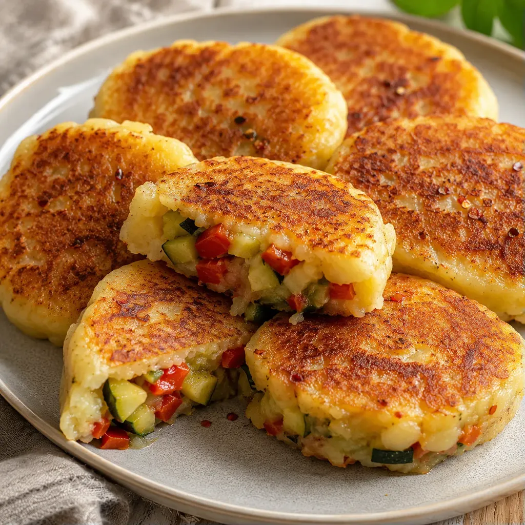 Galettes pommes farcies