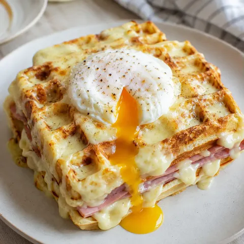 Croque Madame Gaufres