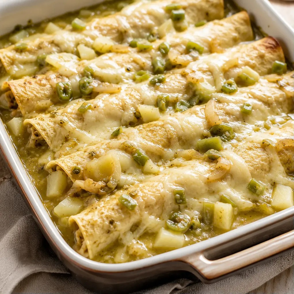 Chile crémeux enchiladas