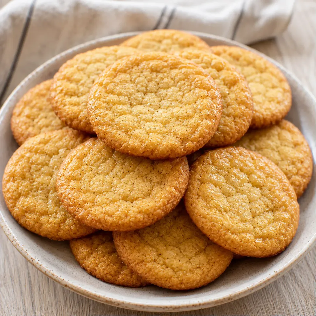 Biscuits sucrés et dorés