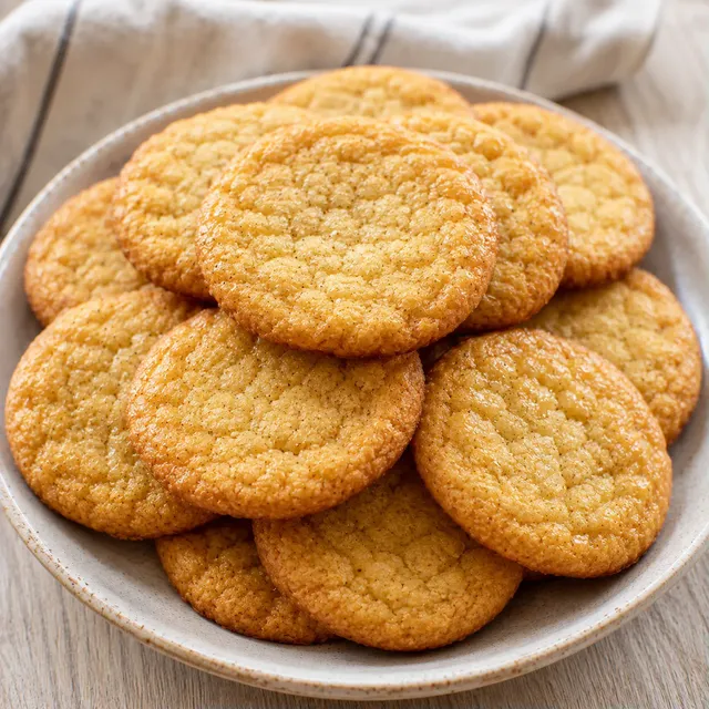 Biscuits sucrés et dorés