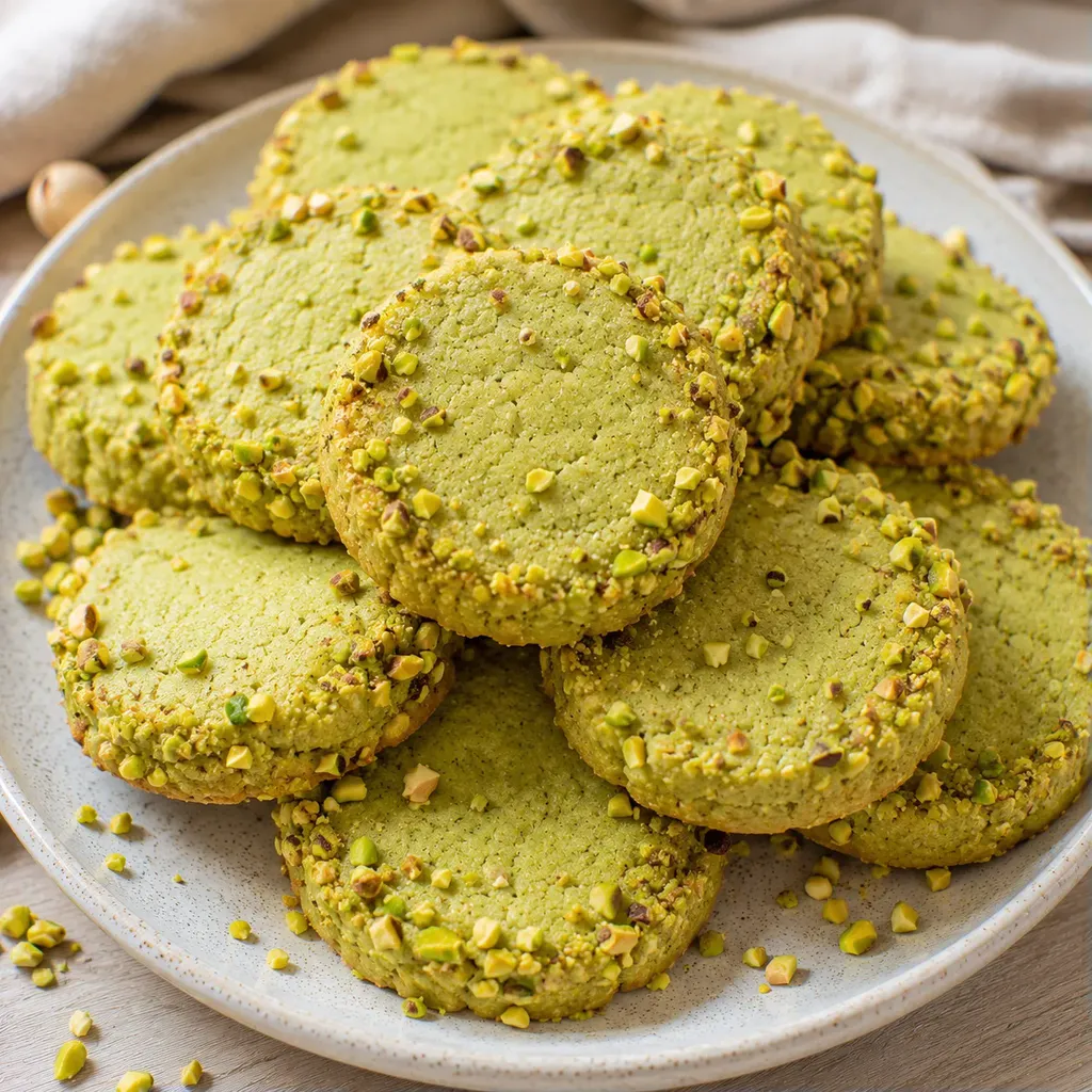 Sablés pistache fondants