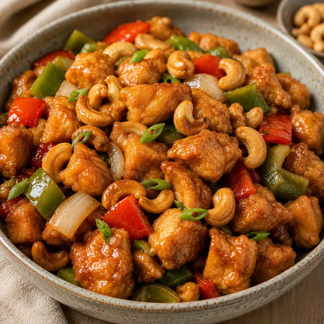 Poulet croustillant cajou