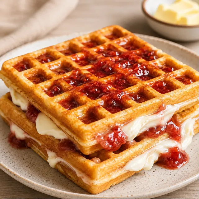Gaufre sucrée fromage