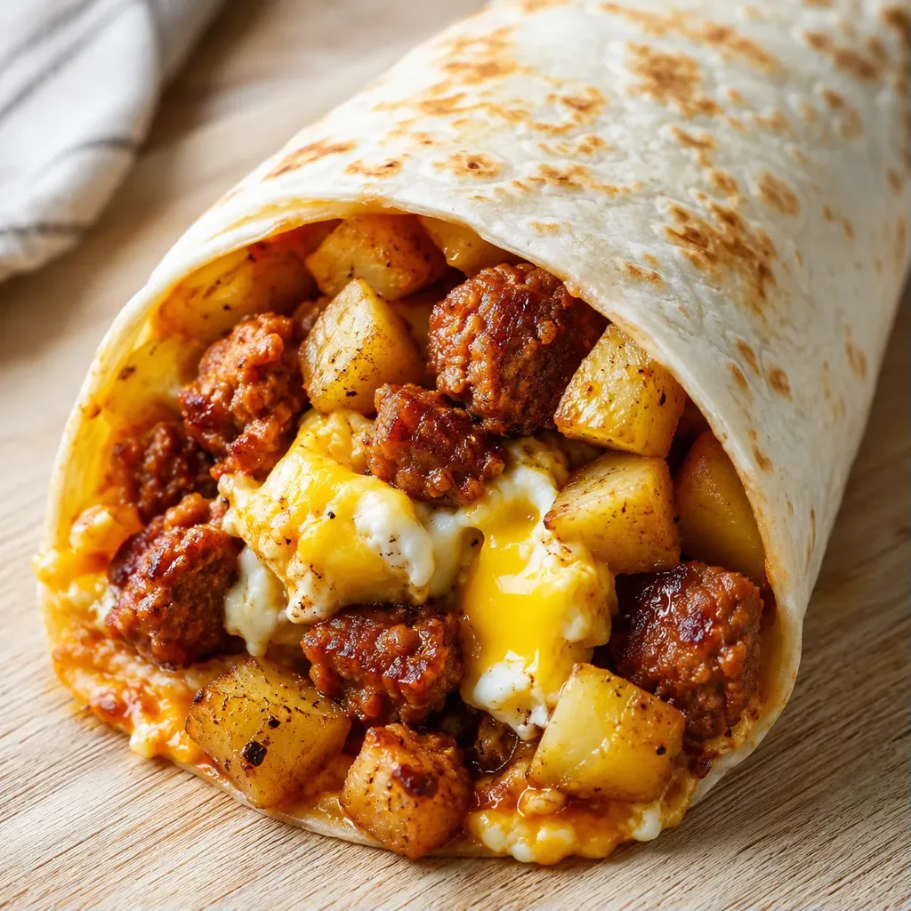 Burrito chorizo maison