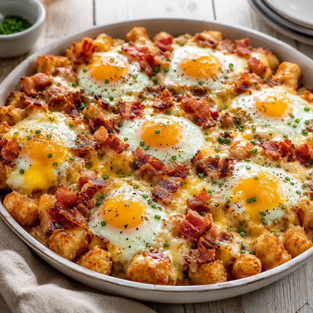 Bacon œufs fromage