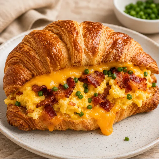 Garnis croissants cheddar