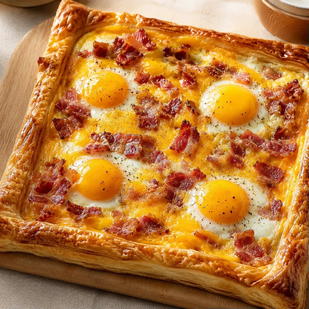 Brunch pizza feuilletée