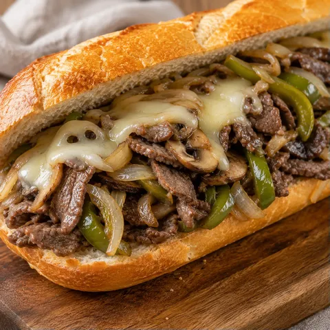 Sandwich steak au fromage