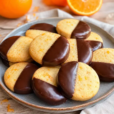 Biscuits orange chocolat